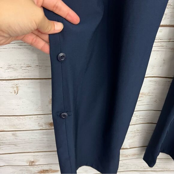 Eddie Bauer Navy Blue Outdoor Active Athletic Hiking Convertible Panta - Picture 2 of 6